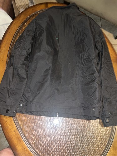 Chaqueta De Colección Y2K Banana Republic Para Hombre Mediana Negra Bombardero - Imagen 6 de 6