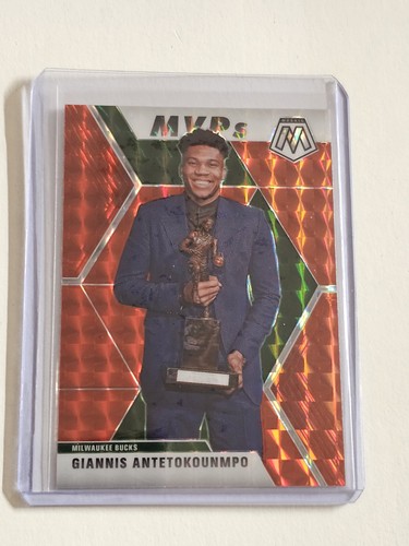 Panini Mosaic Giannis Antetokoupo Jugador Más Valioso 2019 Red Prizm SP #297 ✨️Se envía al día siguiente - Imagen 3 de 3