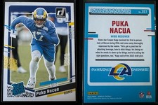2023 Panini Donruss Rated Rookie Base RC #357 Puka Nacua Los Angeles Rams