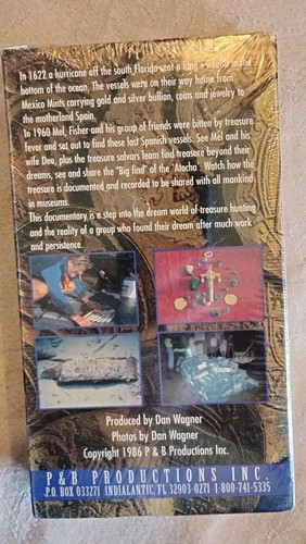 Quest For Gold VHS The Atocha- Today's The Day Mel Fisher Super Rare 1986 Ver. - Picture 2 of 2