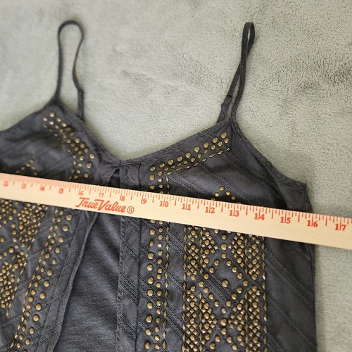 Lucky Brand Gray Studded Tank Top Women’s Size Small Boho Festival Style - Picture 8 of 10