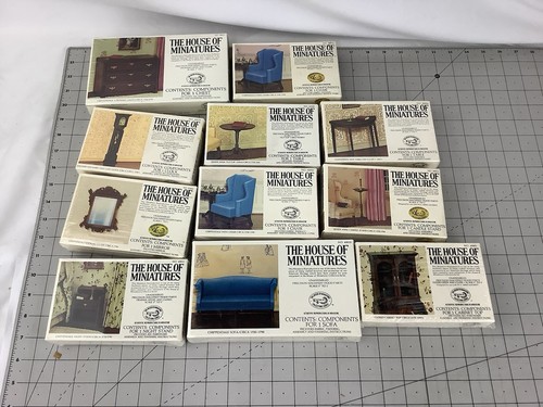 New The House Of Miniatures Furniture Factory Sealed Doll House Lot of 11 X-ACTO - Picture 2 of 5
