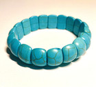 Natural Veins, Southwestern Style Vintage Turquoise Bead Bracelet with
