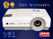 Reliable Vivitek Quality DLP Projector Up to 300″ Image Projection 3600 Lumens ⭐