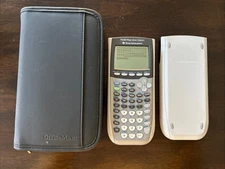 Texas Instruments TI-84 Plus Silver Edition Gray Graphing Calculator Carry Case