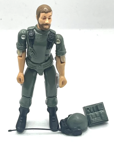 New ListingVintage 1982 G I Joe Straight Arm Figure  BREAKER -w/  helmet & Backpack -Nice!