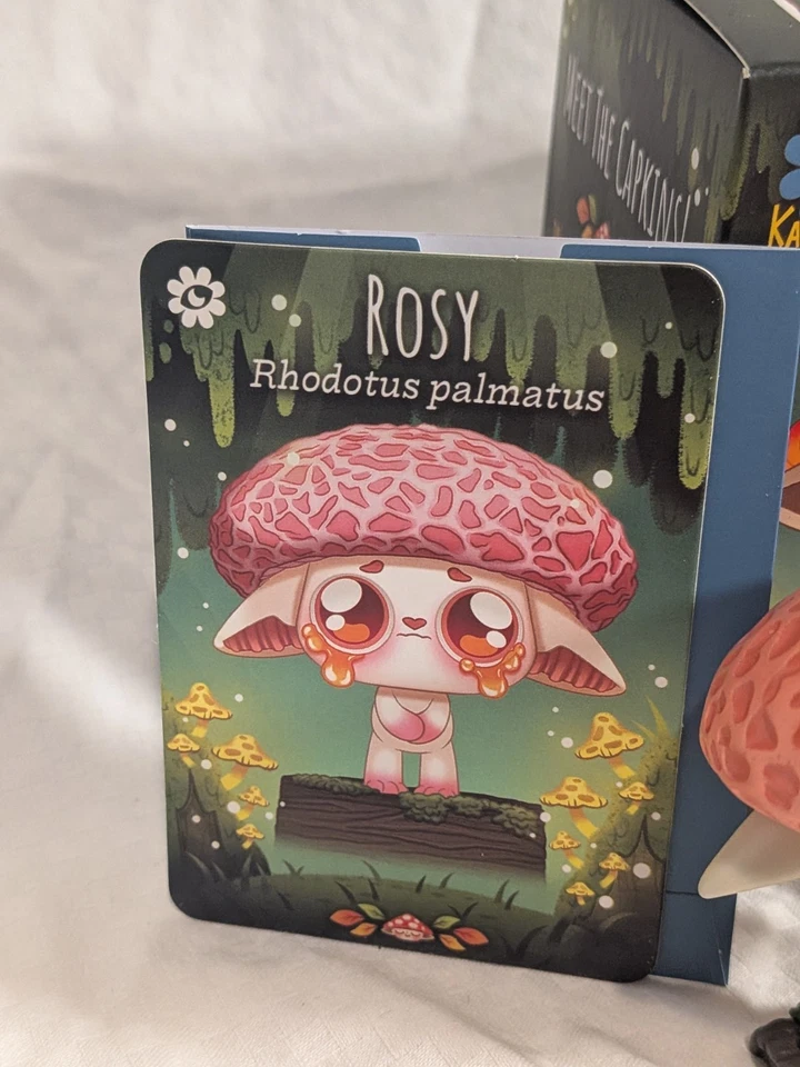 Figura Vinilo Capkins Rosy de Kaleidos Creative con Caja y Tarjeta Foto 3 de 3