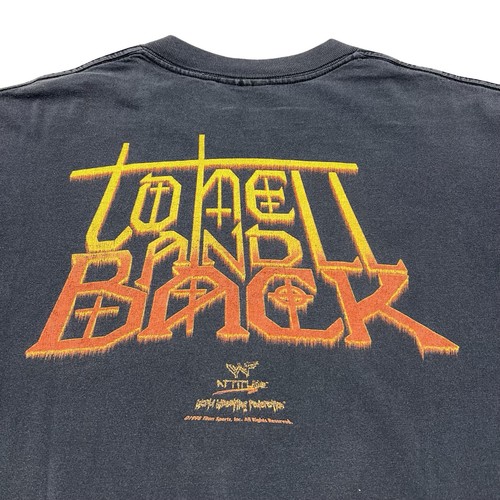 Vintage WWF Undertaker Shirt Mens To Hell And Back WWE Attitude Wrestling 90s - Picture 6 of 8