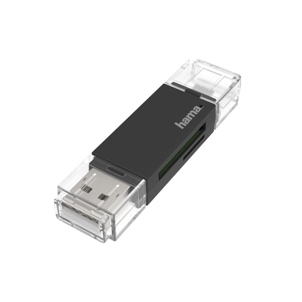 USB-накопитель HAMA, OTG, USB-A + Micro-USB, USB 2.0, SD/microSD #1907035