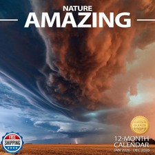 Wall Calendar 2026 Planner Calendar - Amazing nature Hangable Monthly Wall Ca