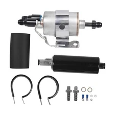 Inline Fuel Pump 255LPH GSL392 & Fuel Pressure Regulator/Filter Kit 58PSI 