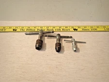 Vintage Unbranded Lot of 3  T Handle Tap Wrenches