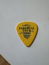 Rare KISS Ace Frehley Farewell Tour 2000 Guitar pick Signature Used