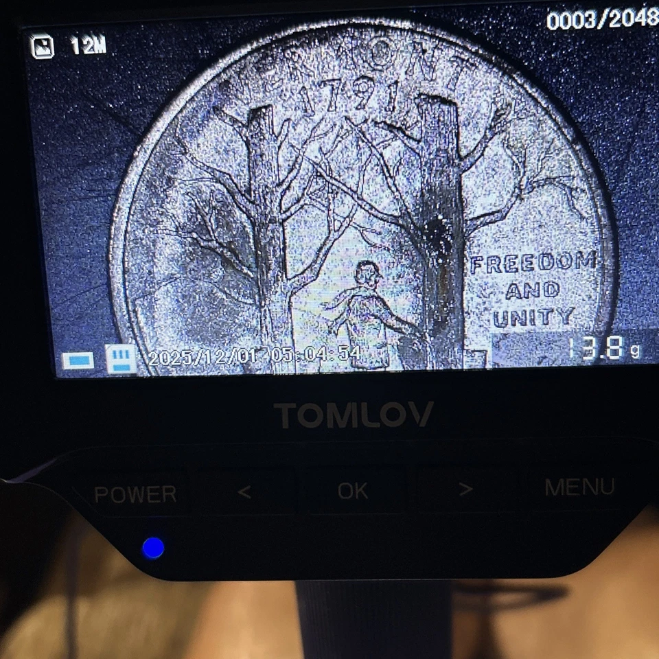 2001 D 25c Vermont 50 State Error Quarter Missing Clad Layer Reverse  - Image 4 of 4