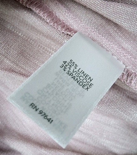 J Jill Linen Stretch Pants Womens Medium Tall Linen Blend Pink Side Zip Preppy - Picture 9 of 10