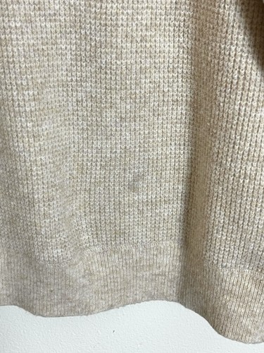 Suéter Hatch Maternity Micro Waffle Tejido Cuello Redondo Beige Avena Talla 1 - Imagen 17 de 17