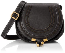 Chloe Shoulder Bag CHC11SP580161 Leather Small Crossbody Belt Closure Black