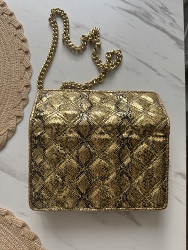Marc jacobs Gold Snakeskin Clutch Purse With Remoovable Strap And Wallet - Picture 5 of 9