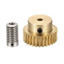 Worm Gear Set 0.8 Module 1:30 Reduction Rate(Gear-4mm Bore, Rod 8mm Bore)