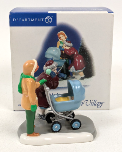 Department 56 Snow Village "What An Adorable Baby!" 55408 Mom w/ Stroller ~ READ
