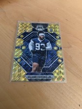 2023 Mosaic Reactive Yellow Prizm #375 Viliami Fehoko JR. RC - Dallas Cowboys