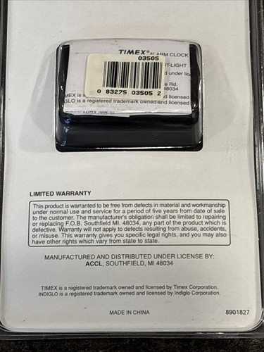 VTG Timex INDIGLO Night Light Flip Folding Travel Digital Alarm Clock NOS🔥 - Picture 7 of 7