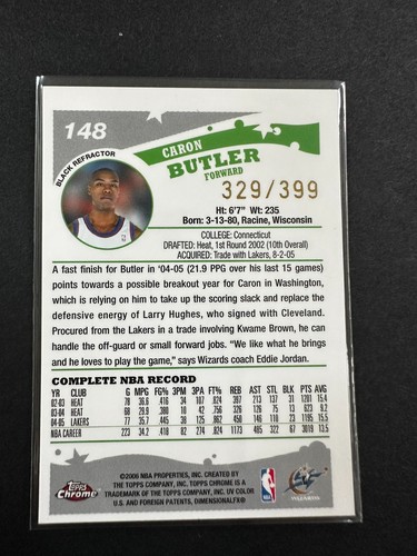 2005-06 Topps Chrome Basketball BLACK REFRACTOR /399 **You Pick** - Picture 191 of 343