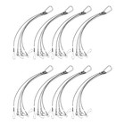 8 pcs  Stainless Steel Plant Grow Light Rope Hanger Plant Hanger Holders