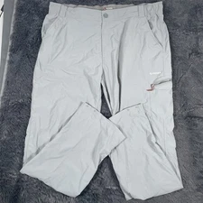 Simms Guide Series Pants Men's Size XXL Cargo Zip Pocket Fishing Utility Gray