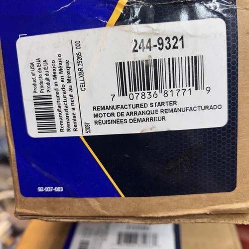 Napa 244-9321 Remanufactured Starter - Picture 5 of 5