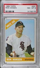 1966 Topps Ron Hansen #261 PSA 8 2d2