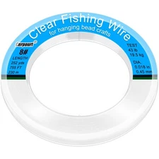	Clear Fishing Wire755FT Monofilament Fishing LineClear String for	