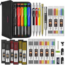 Nicpro 31 Pack Carpenter Pencil Set with Sharpener, Mechanical Carpenter Penc...