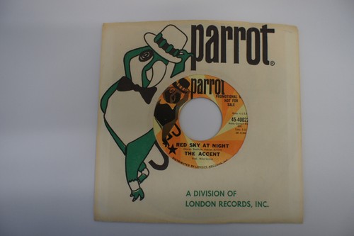 The Accent "Red Sky At Night" 1967 Rare Psych Demo Monster! Strong EX!!