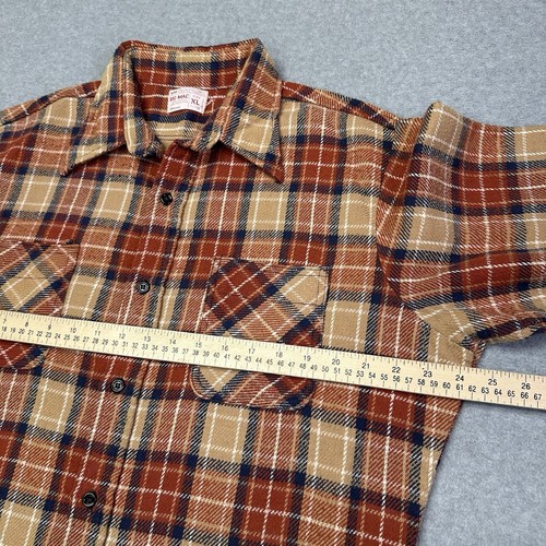 Camicia flanella uomo vintage BIG MAC anni 70 da lavoro taglia XL con bottoni JC Penney - Foto 6 di 7