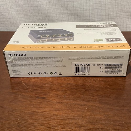 Netgear ProSAFE GS105 5-Port Gigabit Desktop Switch - NEW - Picture 5 of 5