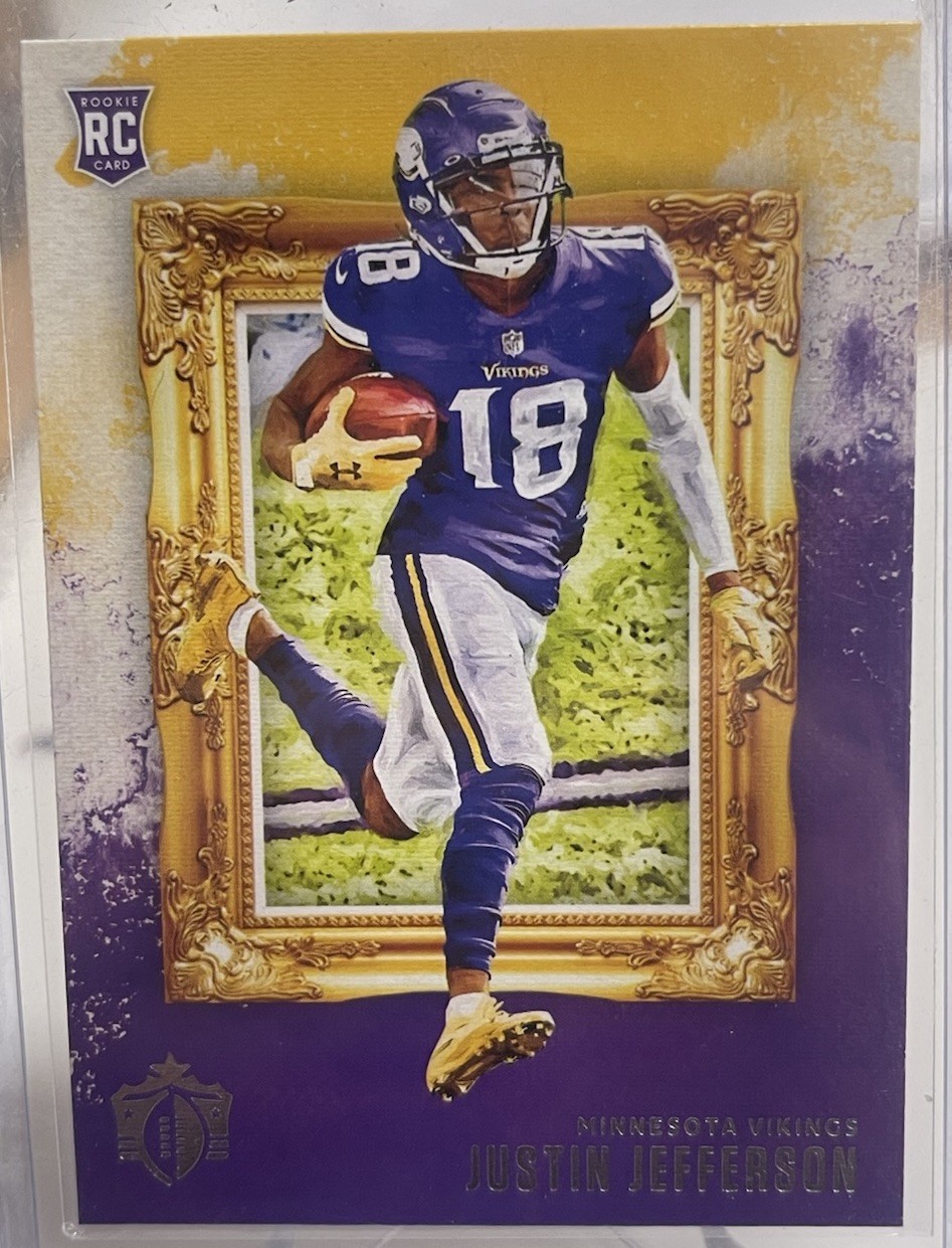 2020 Panini Chronicles Gridiron Kings Justin Jefferson #GK-13 Rookie Vikings LSU