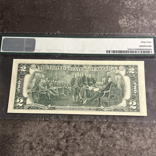 1976 $2 STAR Atlanta Two Dollar Fr 1935-F* PMG STAR Choice UNC 64 Six Digit STAR - Picture 8 of 12