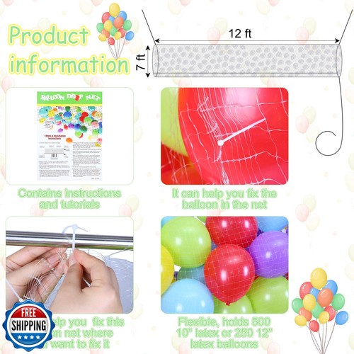 Haull Balloon Drop Net for Ceiling Release Wedding Birthday Balloon Drop Net - Picture 2 of 5