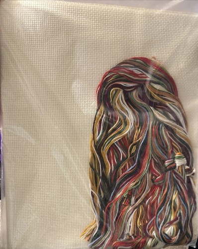 Janlynn Christmas Cross Stitch ANTIQUE SANTA BELL PULL #102-01 Vtg Sealed 6 X 26 - Picture 2 of 2