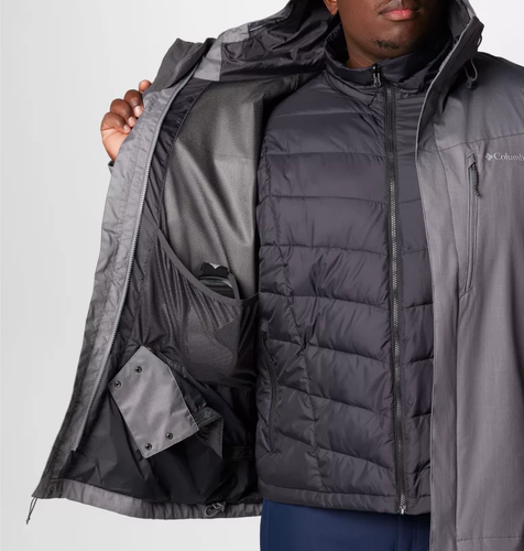 Columbia Whirlibird V Interchange Hooded 3-in-1 Jacket - Big & Tall WS9191-023 - Picture 6 of 12
