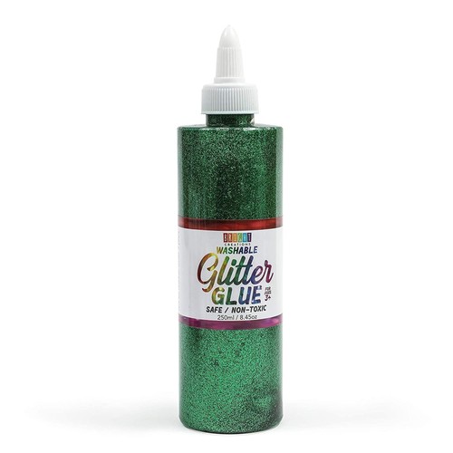 8 Pack Metallic Art Glue Glitter Bottles - Multicolor for Crafts (8 oz, 16 Caps) - Picture 5 of 8