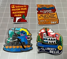 Frontierland at Magic Kingdom Closing Tribute, Set of 4 Stickers