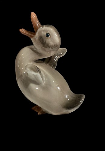 VINTAGE DAHL JENSEN PORZELLAN ENTLEIN FIGUR MODELL #1032 UM 1960 signiert - Bild 8 von 9