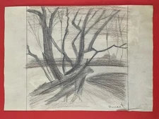 Vincent van Gogh Drawing on paper (Handmade) signed and stamped