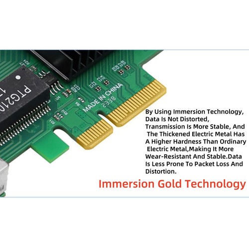 4 RJ45 Port PCI-E Gigabit Server Adapter Ethernet Card Replacement Part - Afbeelding 11 van 13
