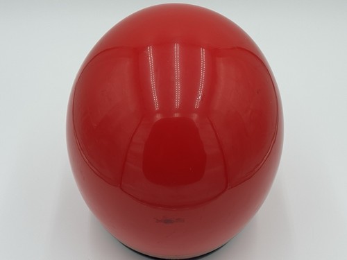 Vintage 1987 BELL SPORT Full Face Motorcycle Helmet Red Gold Size 7 3/8 Used - Picture 4 of 13