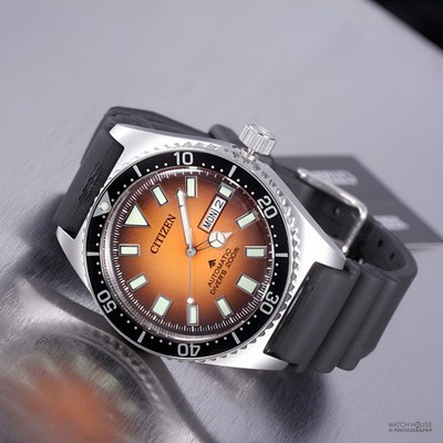 Citizen Promaster Marine Automatik Herrenuhr NY0120-01ZE Orange
