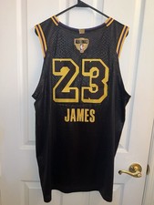 Lebron James 2019-20 Los Angeles Lakers NBA Finals Black Mamba Authentic Jersey