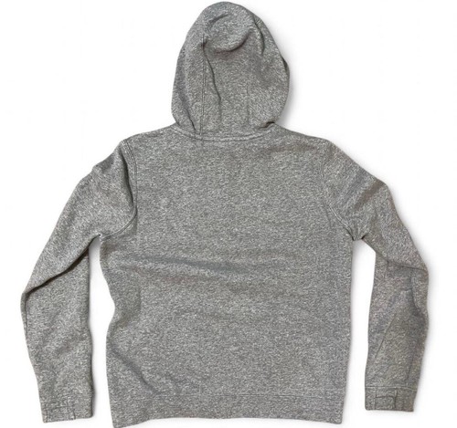 Nike Hoodie Grey Youth Kids Size Large Long Sleeve Large Logo Swoosh Sweatshirt - Picture 2 of 3